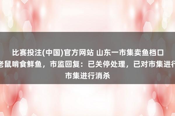 比赛投注(中国)官方网站 山东一市集卖鱼档口多只老鼠啃食鲜鱼，市监回复：已关停处理，已对市集进行消杀